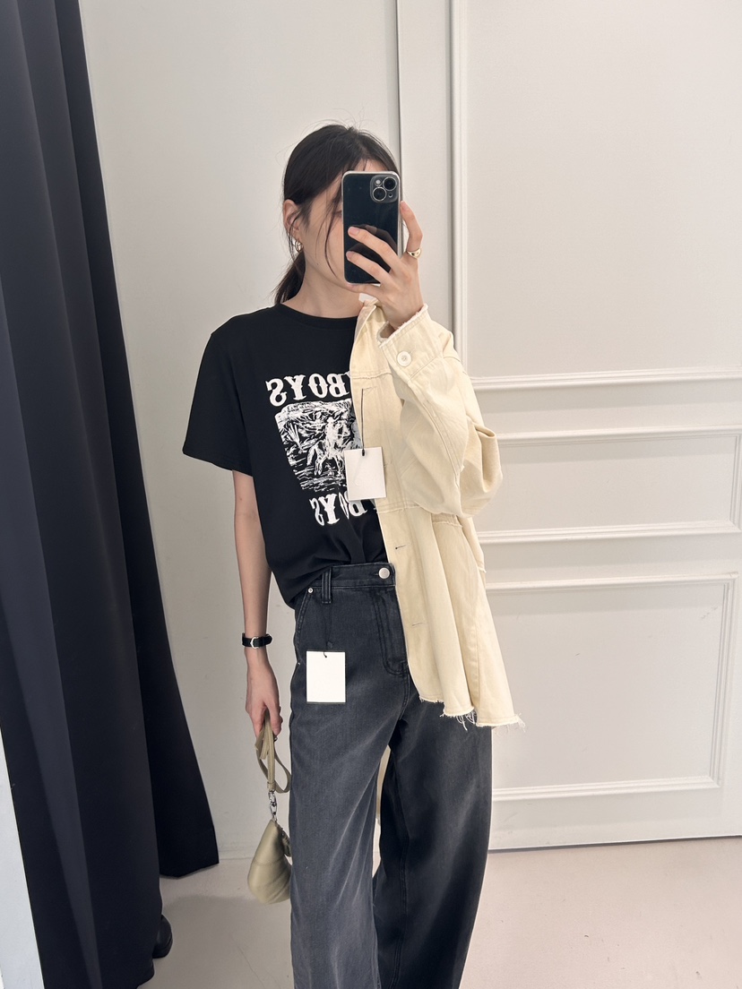 ME MO直郵韓國代購女裝新款24秋冬職業推薦休閑時尚真品T恤ME MOT恤